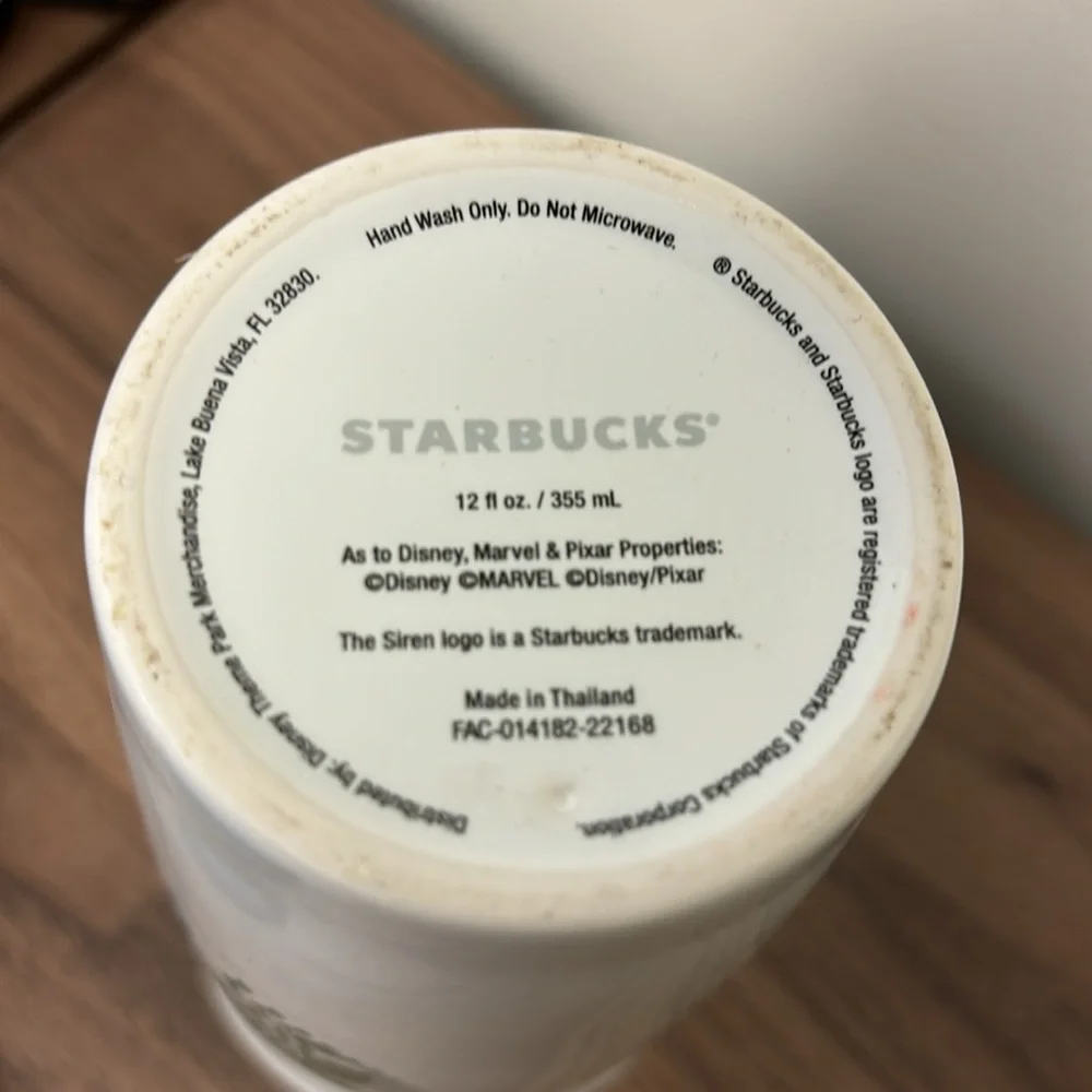 Starbucks Disney California Adventure ceramic tumbler